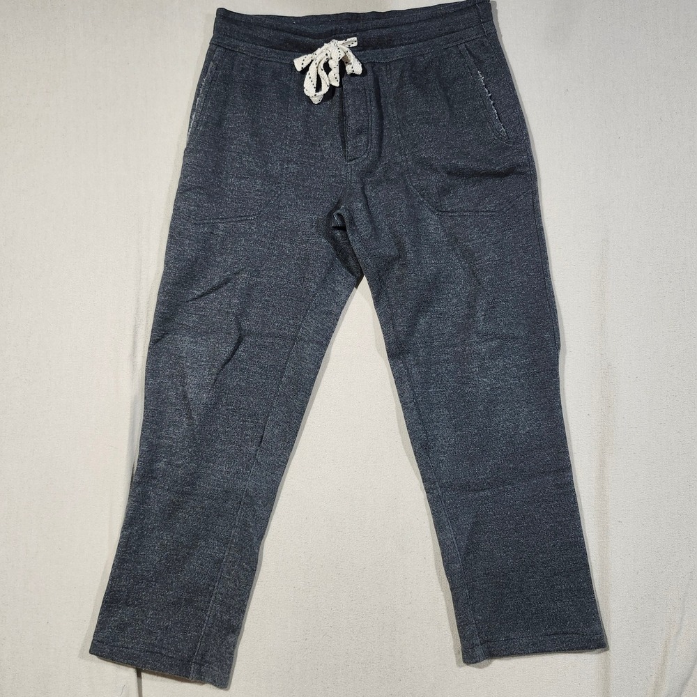 Lululemon Athletica Men L Grey Heathered Organic Cotton Straight Leg Sweatpants